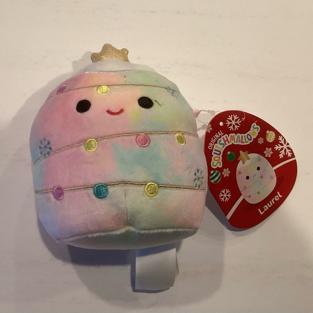 Squishmallows Holiday Theme Plush Toy, Laurel, 4.5”, New With Tag